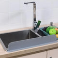 Silicone Sink Splash Guard Flexible Water Splash Stopper with Double Suction Cups | Kitchen & Bathroom Sink Protector | 15 Inch Random Color